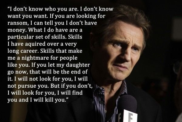 Liam Neeson risk taker