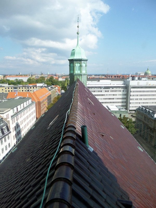 Trinitatis church roof peak