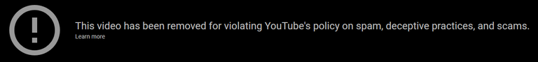 Scam Video Takedown