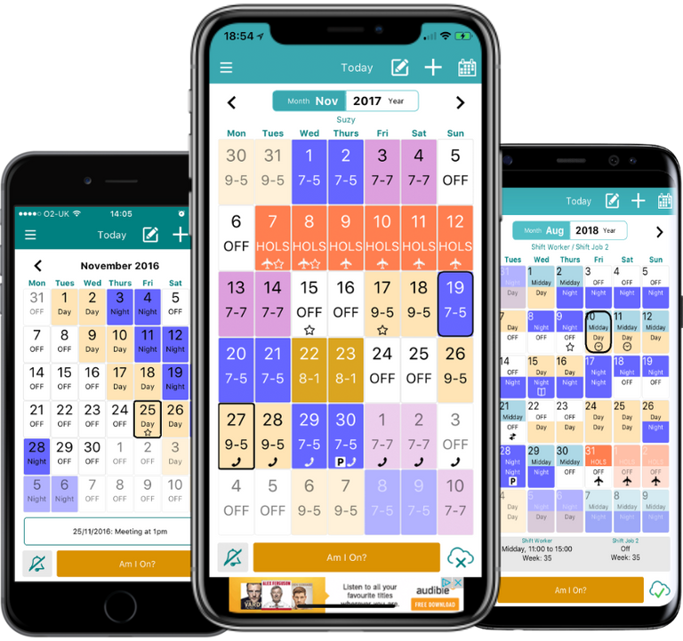 My Shift Planner Personal Shift Work Calendar — Hive