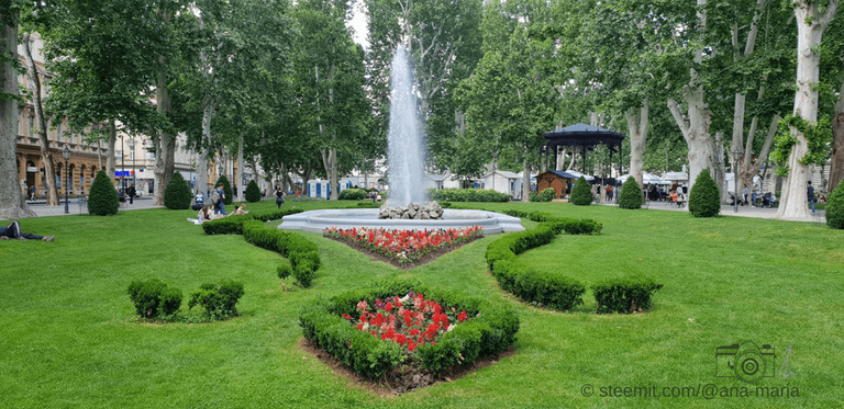Park Zrinjevac - Water Fountain on the Western side