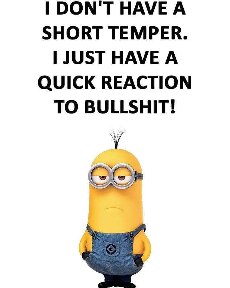 I don't have a short temper