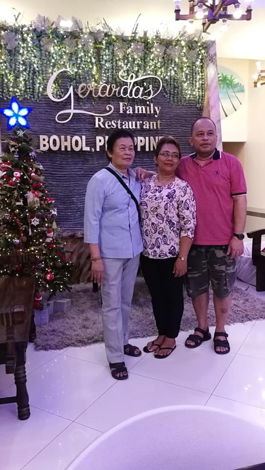 My grandma, my aunt and my dad