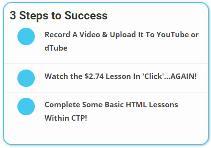 3 Steps to Success