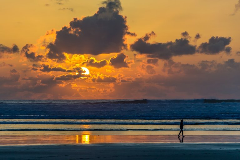 A Glorious Sunset at the Beach