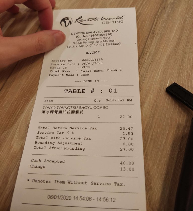 RECEIPT
