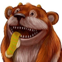 Graphic drawing Common Pacifier (series "Monstricks Encyclopedia")