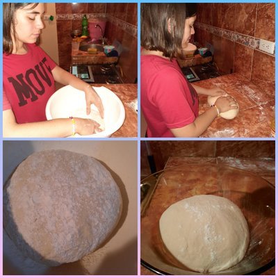 Proceso de amasado/Kneading process.