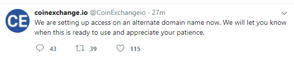 coinexchange tweet down UPDATE 2.PNG