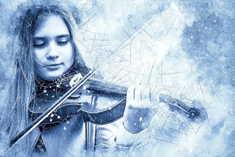 Niña violin hielo.jpg