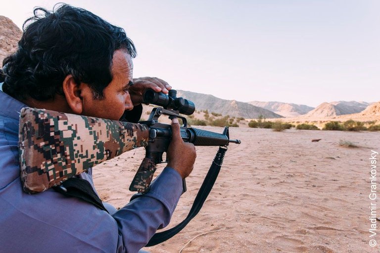 Bedouin with a riffle