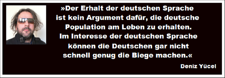 Yücel: Im Interesse der deutschen Sprache können die Deutschen gar nicht schnell genug die Biege machen