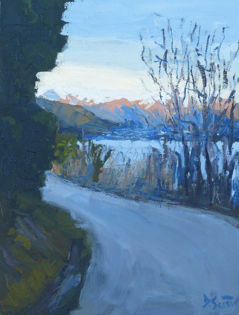 Afternoon In Queenstown, Oil, 16x12 Inches, 2017.jpg