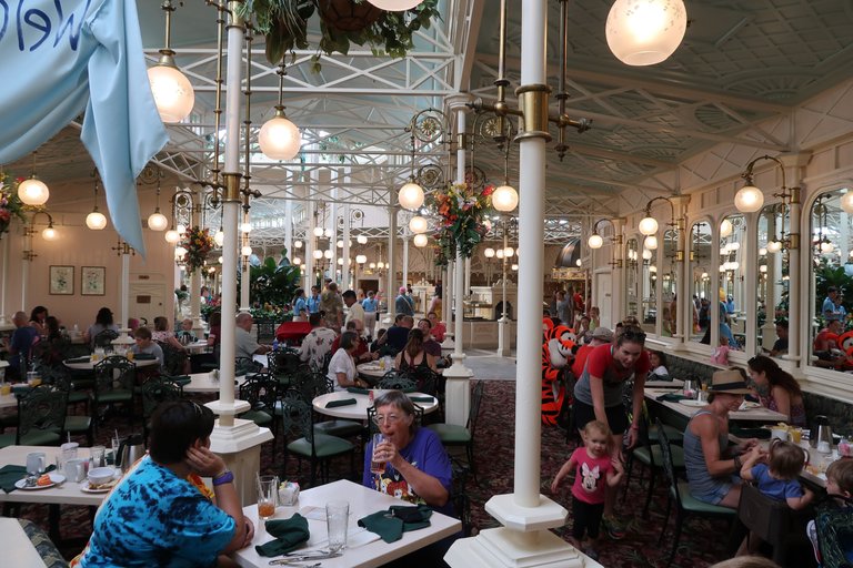 Crystal Palace Dinning room Magic Kingdom theme park at Walt Disney World Resort September 2017.JPG