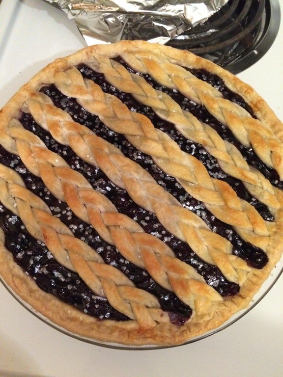 I made Blueberry pie at home.jpg