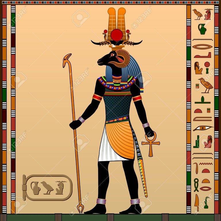 76637271-religion-of-ancient-egypt-khnum-is-the-god-of-creation-the-god-of-water-and-the-evening-sun--Stock-Photo.jpg