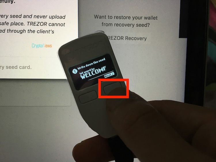 Config Trezor - Recovery Seed Start.JPG