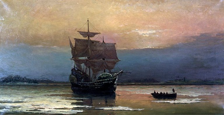 800px-Mayflower_in_Plymouth_Harbor,_by_William_Halsall.jpg