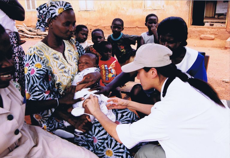 Vaccination of babies in a village, Ghana .jpg