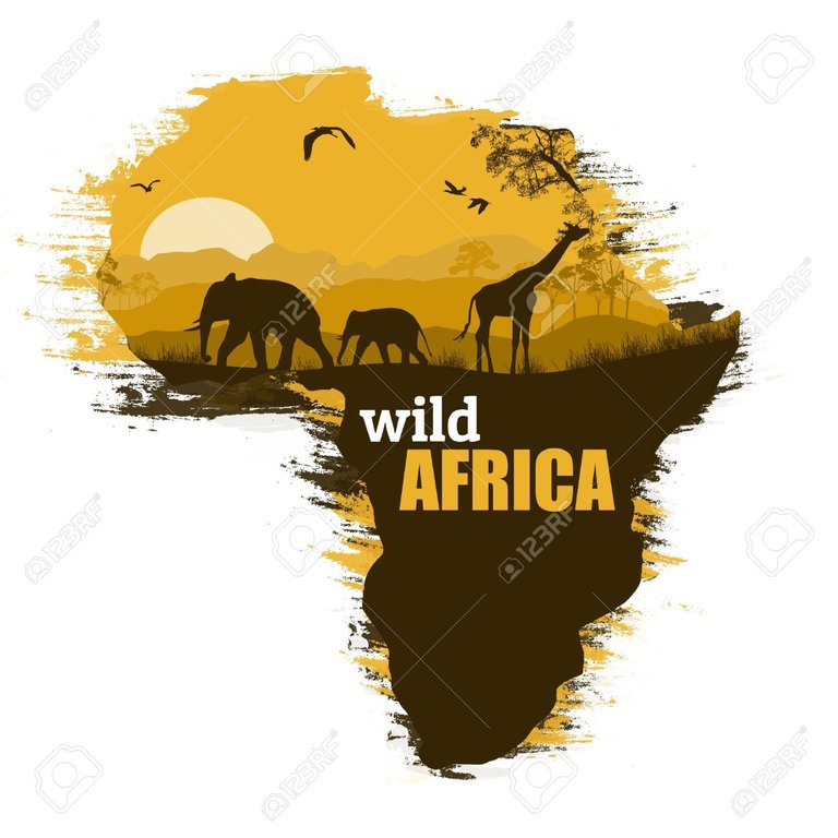 21823091-Wild-african-animals-silhouettes-on-the-map-of-Africa-with-space-for-your-text-Stock-Vector.jpg