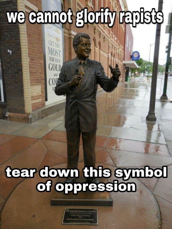 BILL CLINTON RAPIST STATUE.jpg