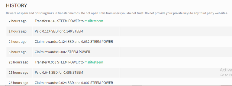 steemit wallet history