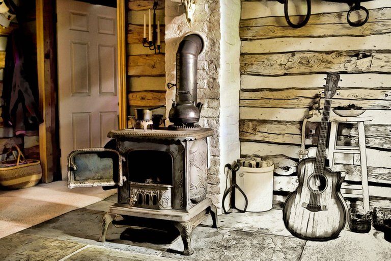 bf old-cast-iron-wood-stove-in-the-home-interior guitar.jpg