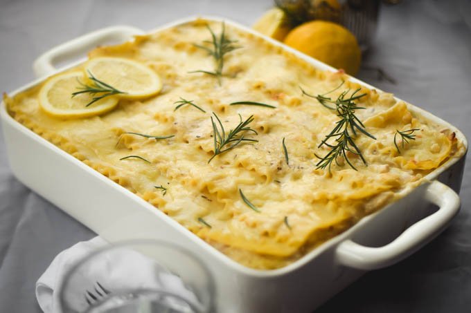 Rosemary Lemon Alfredo Chicken & Cauliflower Lasagna (5).jpg