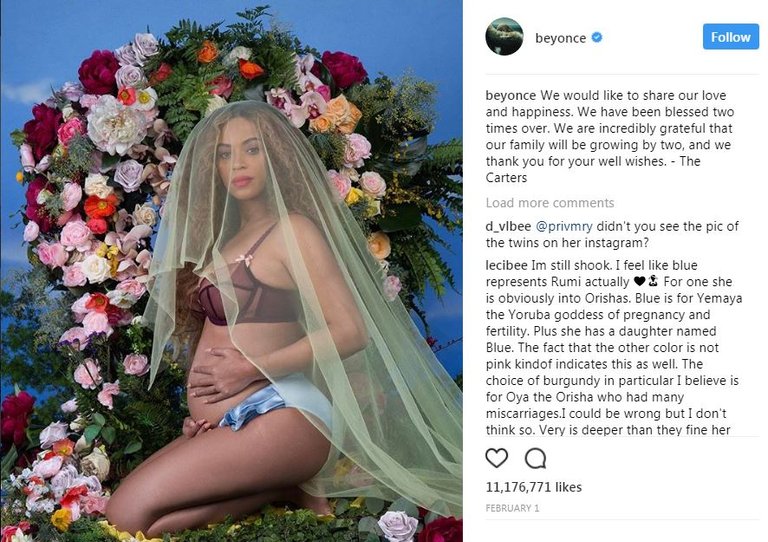 beyonce instagramm pregnancy miupiu steemit.JPG