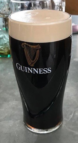 A Ruby Red Pint of Guinness