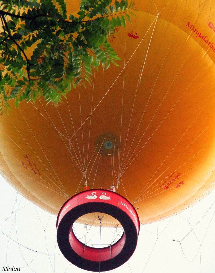 Yangon Myanmar mingalarbar balloon from below tuesday yellow color challange fitinfun.jpg