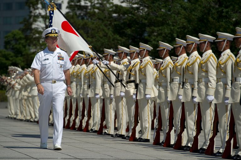 Defense.gov_News_Photo_110715-N-TT977-248_-_Chairman_of_the_Joint_Chiefs_of_Staff_Adm._Mike_Mullen_reviews_Japanese_Self_Defense_Force_troops_during_a_welcoming_ceremony_at_the_Ministry_of.jpg