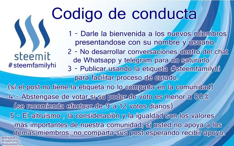 Codigo de conducta #steemfamilyhi.jpg