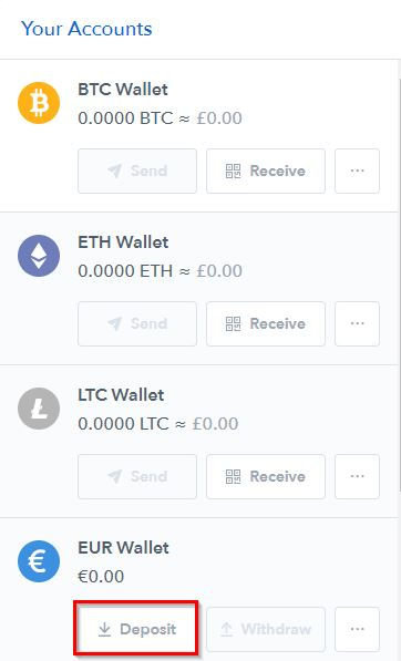 Coinbase EUR deposit instructions #2