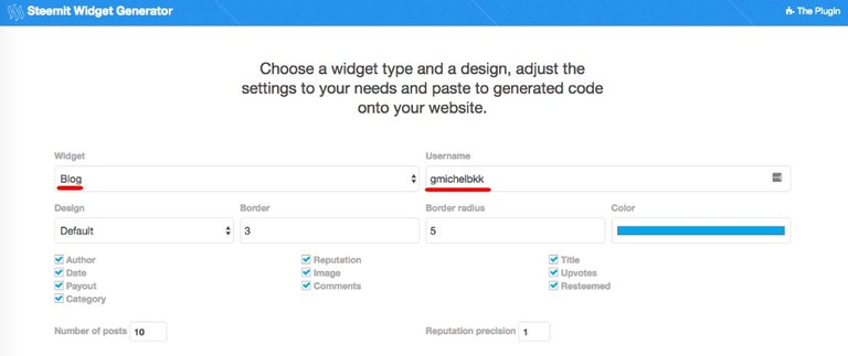 Steemit widgets