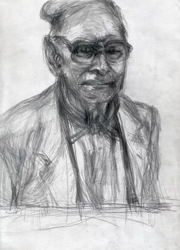 Ennio Morricone - Portrait I, 29x21 cm, pencil on paper, portrait, drawing, fine art, artwork, art.jpg