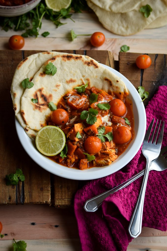 Indian Red Coconut Chicken Curry with Homemade Pitas (5).jpg