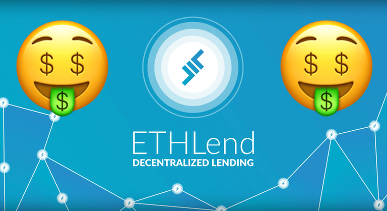 ethlend logo + money emojis