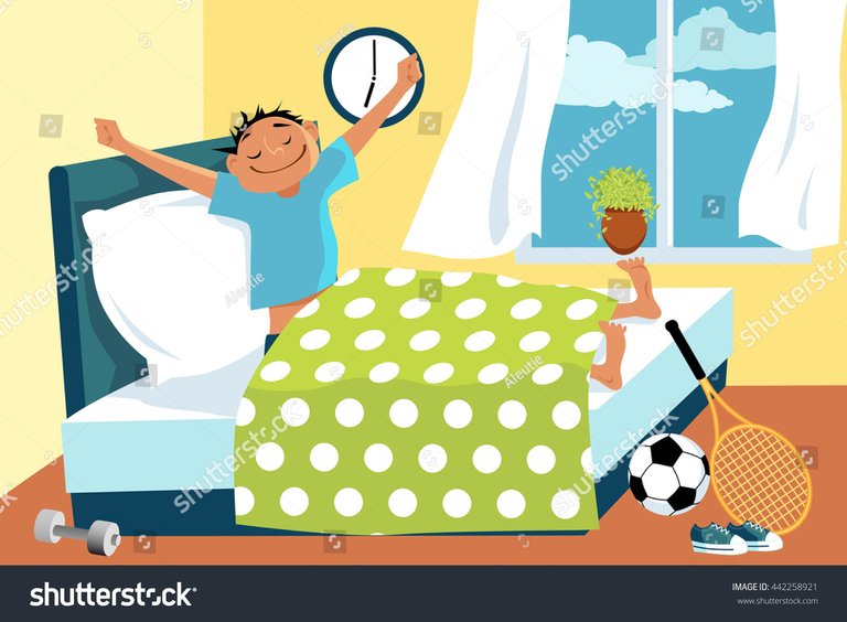 stock-vector-cartoon-man-waking-up-in-his-bed-early-in-the-morning-sport-equipment-lying-around-eps-vector-442258921.jpg