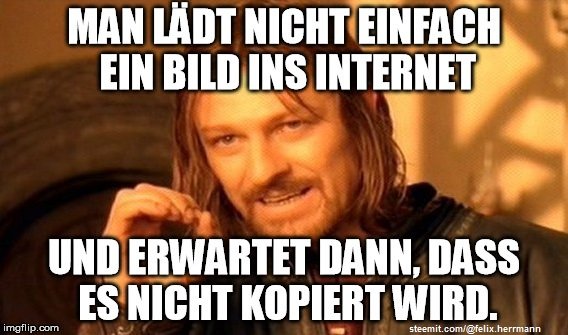 lotr one does not simply bild internet urheberrecht.jpg