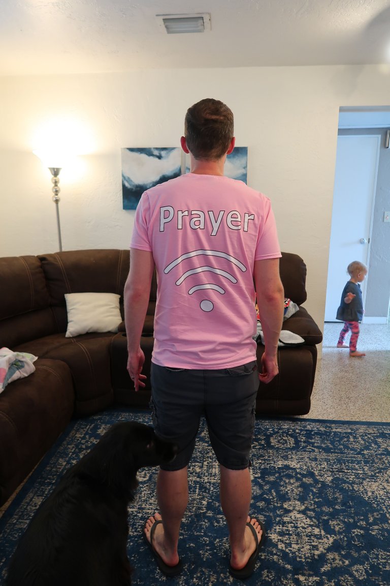 Jerry Banfield pink prayer amazon merch back.JPG