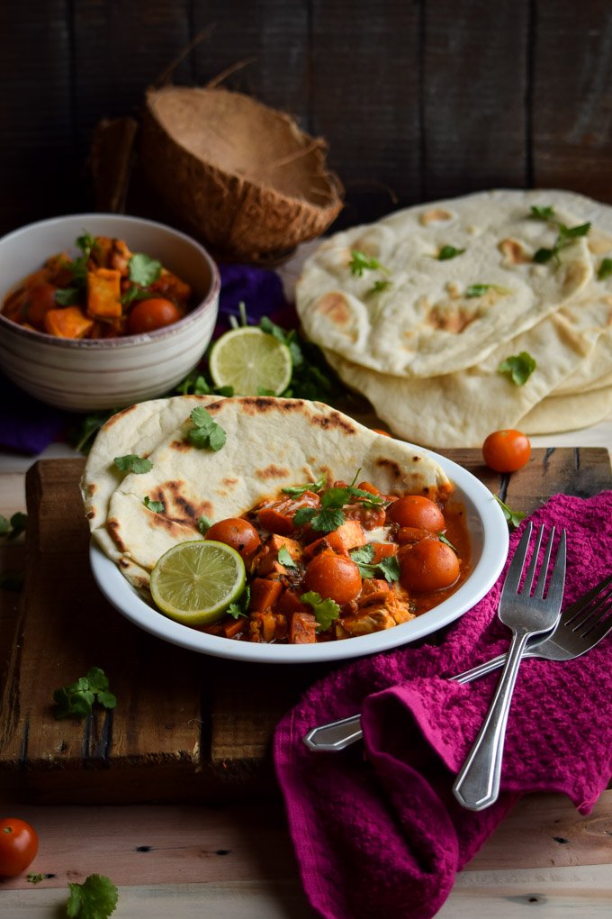 Indian Red Coconut Chicken Curry with Homemade Pitas (3).jpg