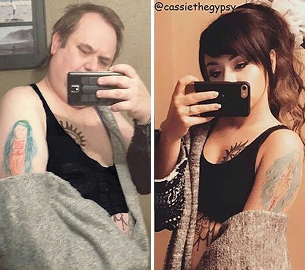 Dad Trolls Daughter By Recreating Her Selfiespart2-13-5959f14a48782__605.jpg