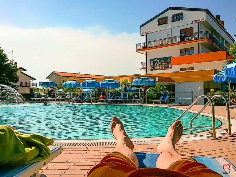 Pool at the Hotel in Lido Di Jesolo