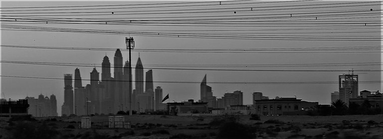 Dubai city power b&w.jpg