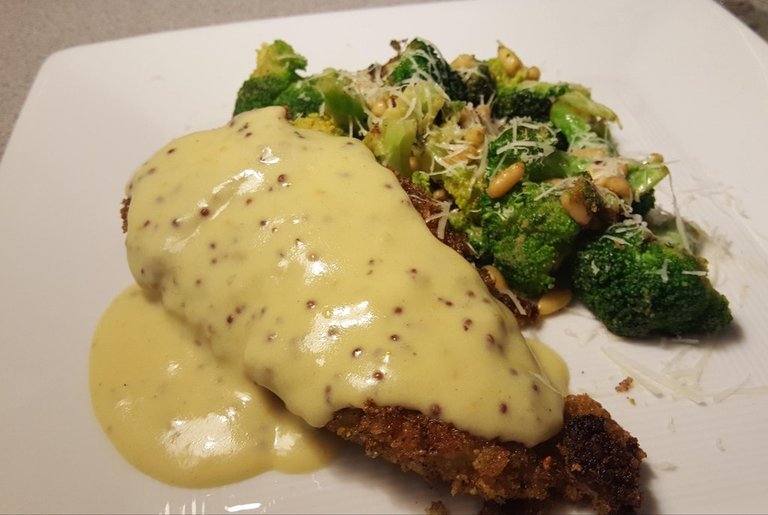 Pistachio crusted chicken with dijon cream sauceI House Made.jpg