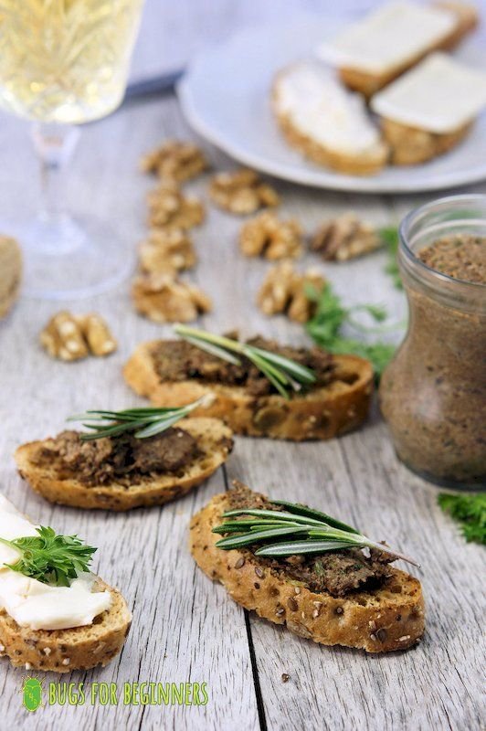 Avocade Toast with Roasted Mealworms, photo copyright Michela Dai Zovi