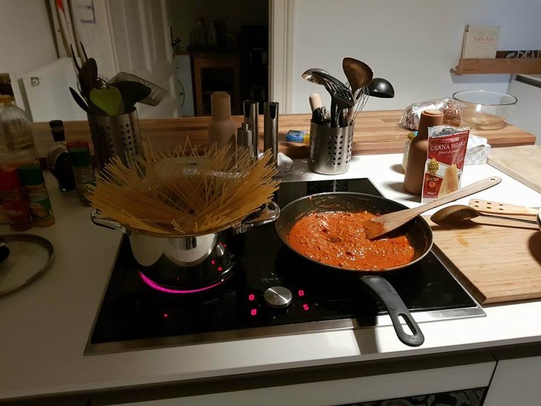 In the middle of cooking bolognesa.jpg