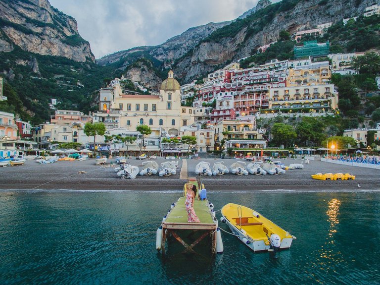 Model on a Pier in Positano, Italy.jpg