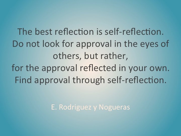 Best reflection is self.jpg